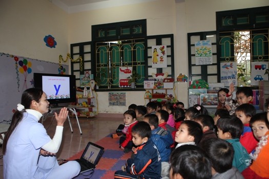 Một lớp học chuẩn dành cho trẻ 5 tuổi tại Hòa Bình. - Ảnh: Chinhphu.vn